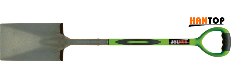 Item No.11909 Steel spade with ERGO steel tube pvc coated+TPR grip