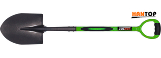 Item No.11907 Round shovel with ERGO steel tube pvc coated+TPR grip