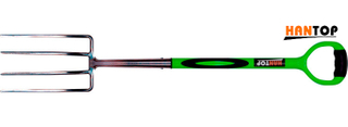 Item No.11902 stainless fork with ERGO steel tube pvc coated+TPR grip