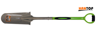Item No.11914 Drain spade with ERGO steel tube pvc coated+TRP grip
