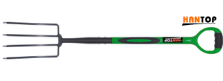 Item No.11913 Steel fork with ERGO steel tube pvc coated+TPR grip