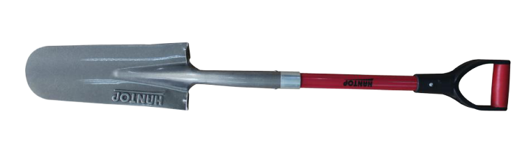 Item No.76306 Drain Spade with 32*3mm fiberglass handle,PVC+TPR grip