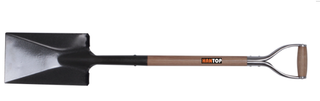 Item No.74303 spade with wooden handle stainless Y grip