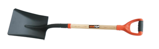 Item No.71318 Square shovel with wooden handle PA grip
