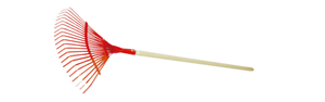 Item No.71345 22T leaf rake with long wooden handle 