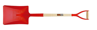 Item No.73301 Spain square shovel with wooden handle Y iron grip