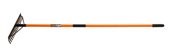 Item No.41645 14T garden rake with long fiberglass handle 