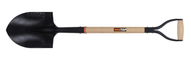 Item No.71308 Round shovel with wooden handle Y iron grip