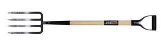 Item No.72315 Forged digging fork wooden handle Y pvc grip