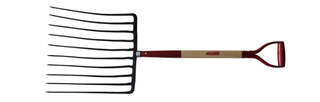 Item No.74409 Full forged 10 teeth forkwith ash wooden handle iron Y grip