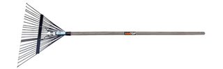 Item No.74342 22t leaf rake with long wooden handle