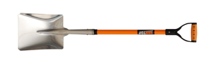 Item No.41614 Square aluminium shovel with fiberglass handle and PB grip