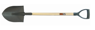 Item No.72302 Round spade with wooden handle D pvc grip