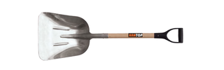 Item No.72328 French type aluminium shovel wooden handle pvc grip