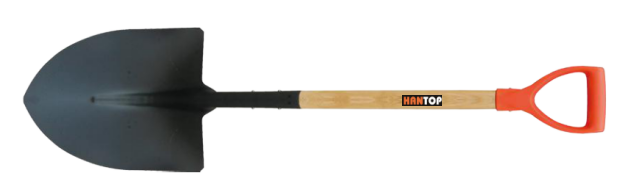 Item No.71326 Round shovel wooden handle D pvc grip