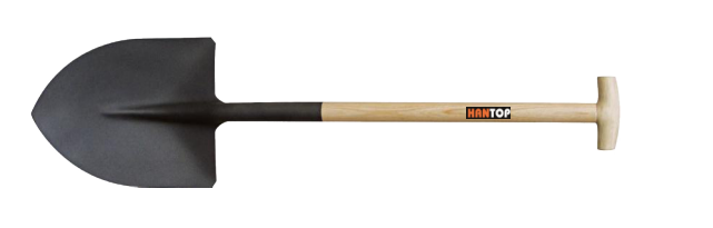Item No.73306 Round shovel with T wooden handle