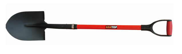 Item No.42606 Round shovel with fiberglass handle and PU grip