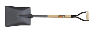 Item No.73305 Square shovel with wooden handle Y iron grip