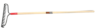 Item No.74328 16tine forged bow rake with long wooden handle
