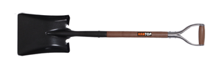 Item No.74302 Square shovel with wooden handle stainless Y grip