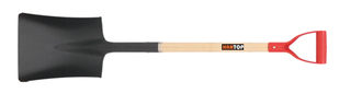 Item No.71339 Square shovels No.4 wooden handle Y pvc grip
