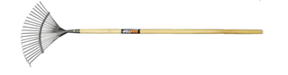 Item No.74350 leaf rake with long wooden hande